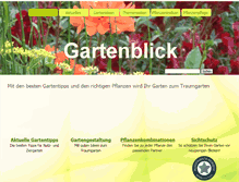 Tablet Screenshot of gartenblick.de